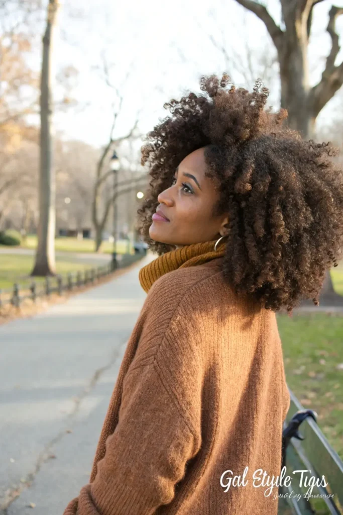 Curly Afro Crochet Hair Style for Young Adults