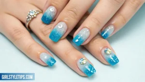 Elegant & Sparkly Nails at Home