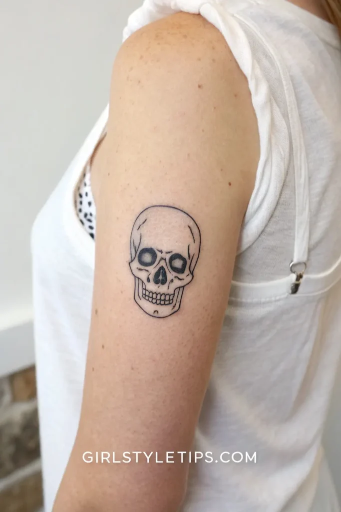 Minimalist Skull Outline