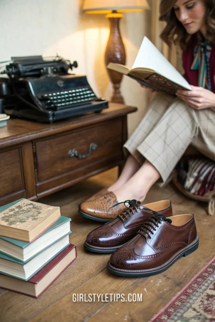 Oxford Shoes in a Vintage Office
