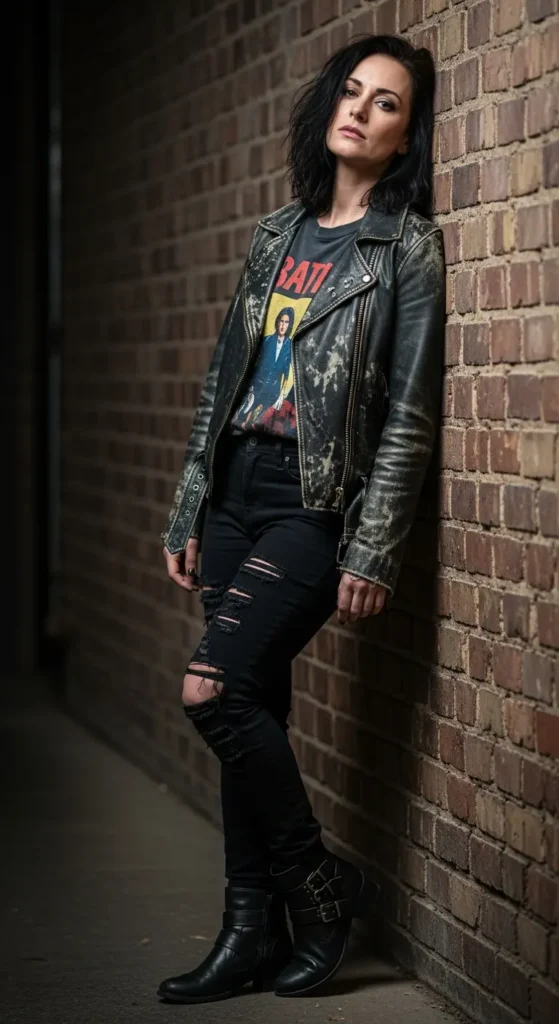 Band tee grunge style