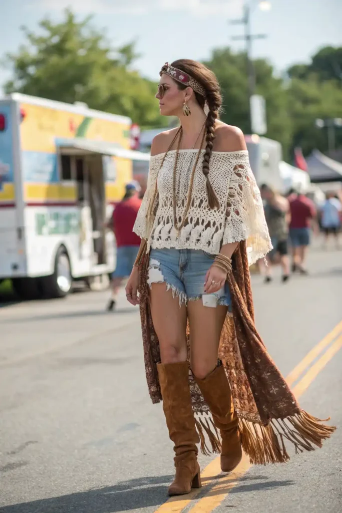 Boho Nashville festival outfit