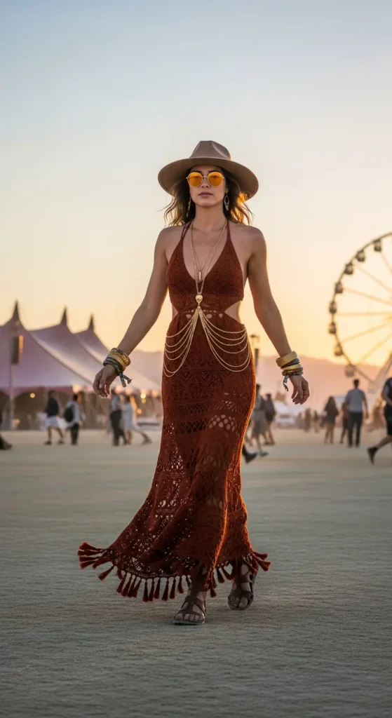 Boho goddess festival look