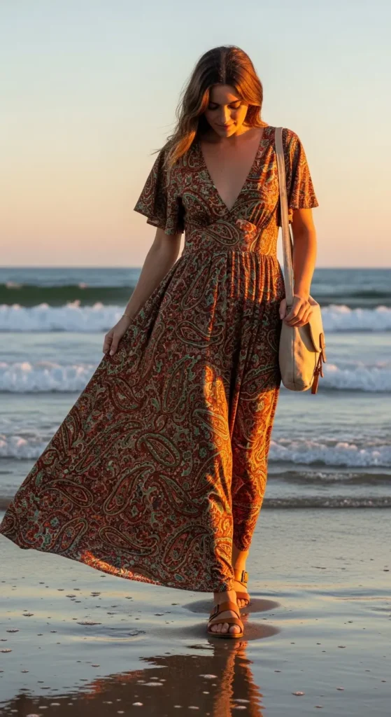 Boho maxi dress beach