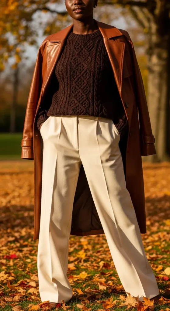 Brown neutral winter Black girl