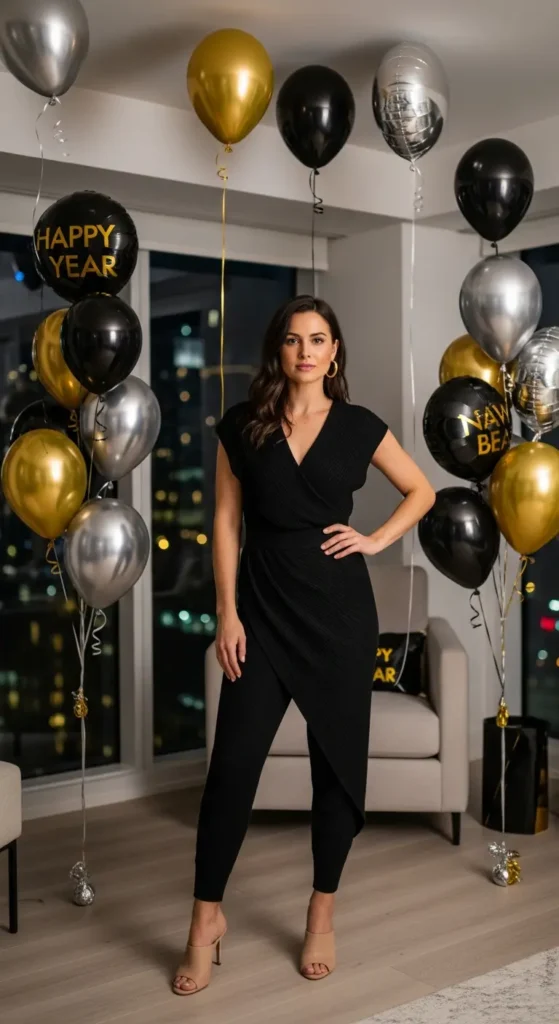 Casual jumpsuit NYE outfit