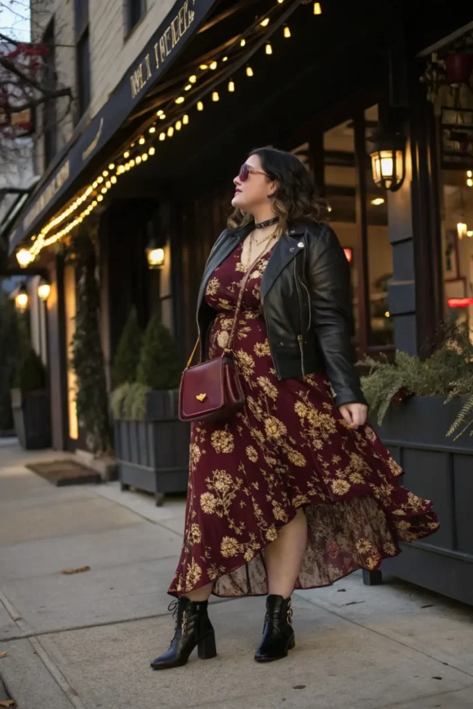 Confident style print dress