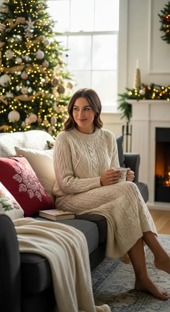 Cozy Christmas Eve outfit