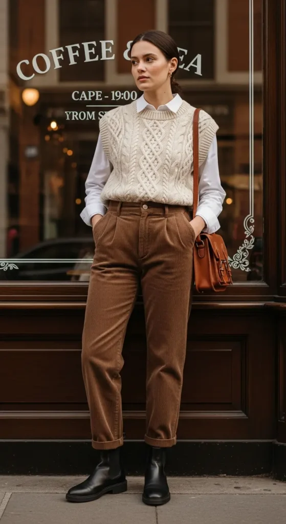 Cozy knit brunch look
