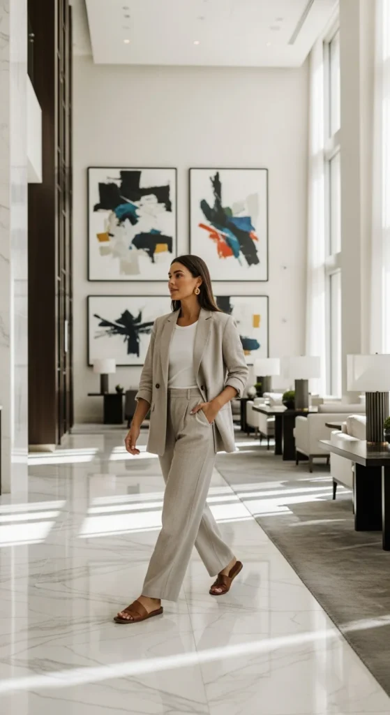 Minimalist Vegas outfit