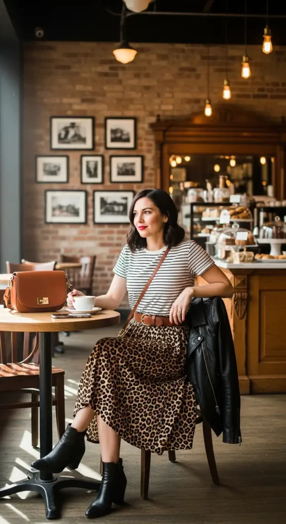 Nashville print mixing outfit