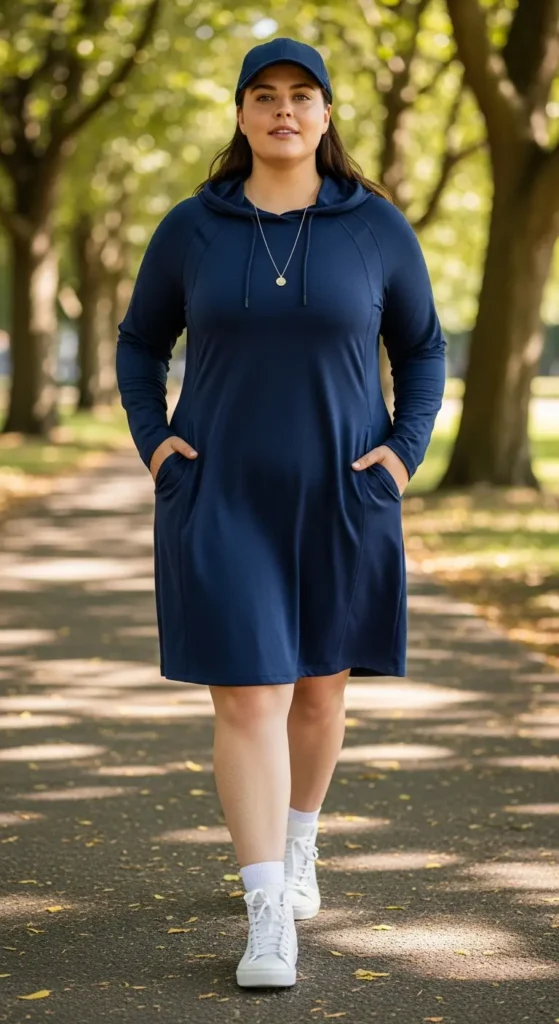 Plus size athletic dress outfit