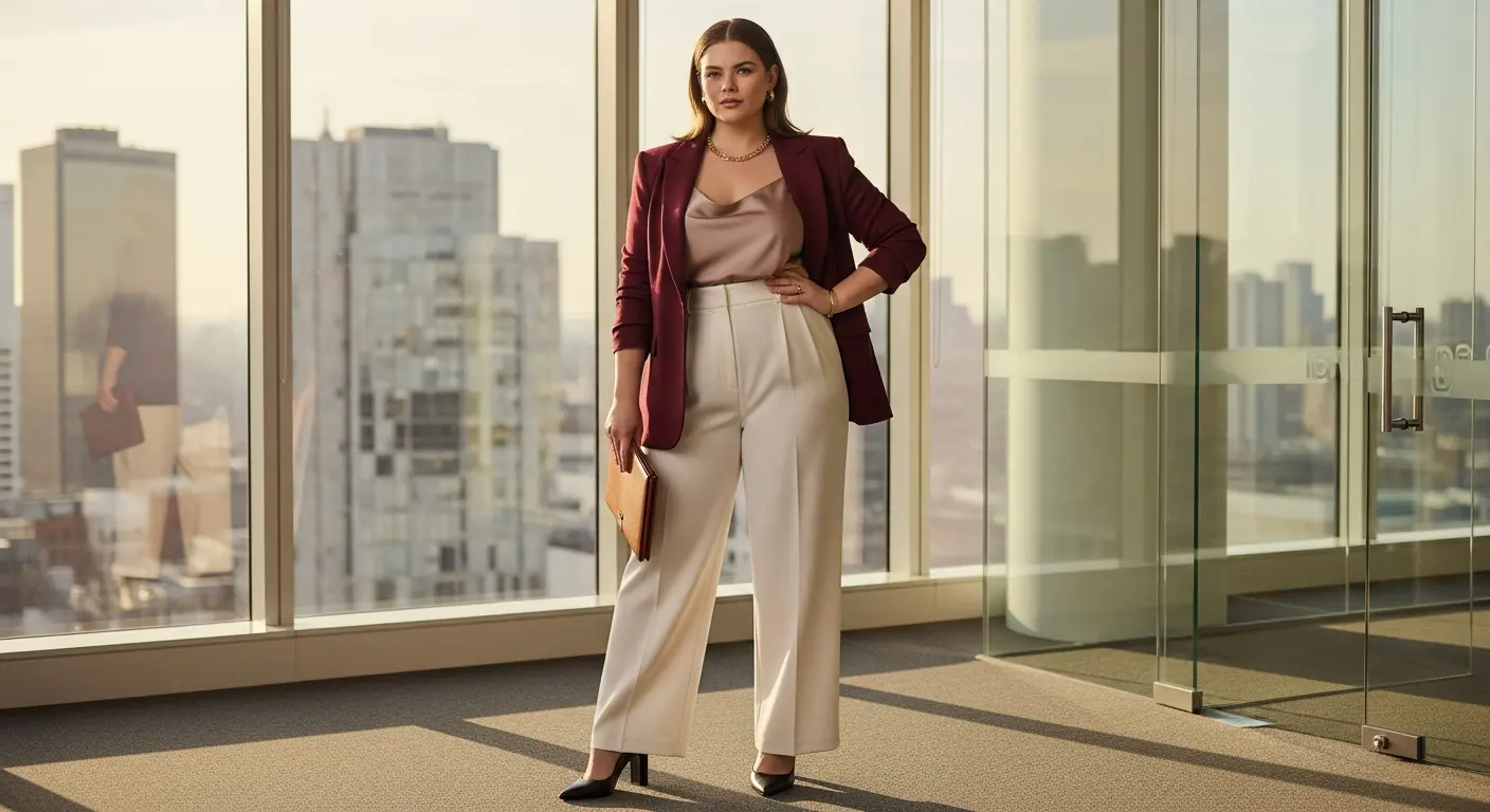 Plus size office wear