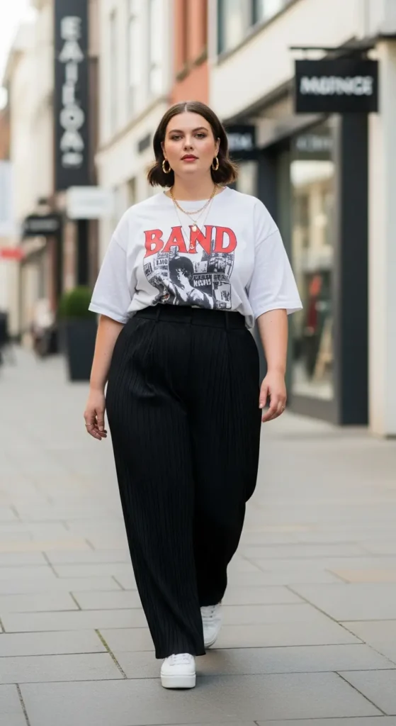 Plus size urban fashion trousers