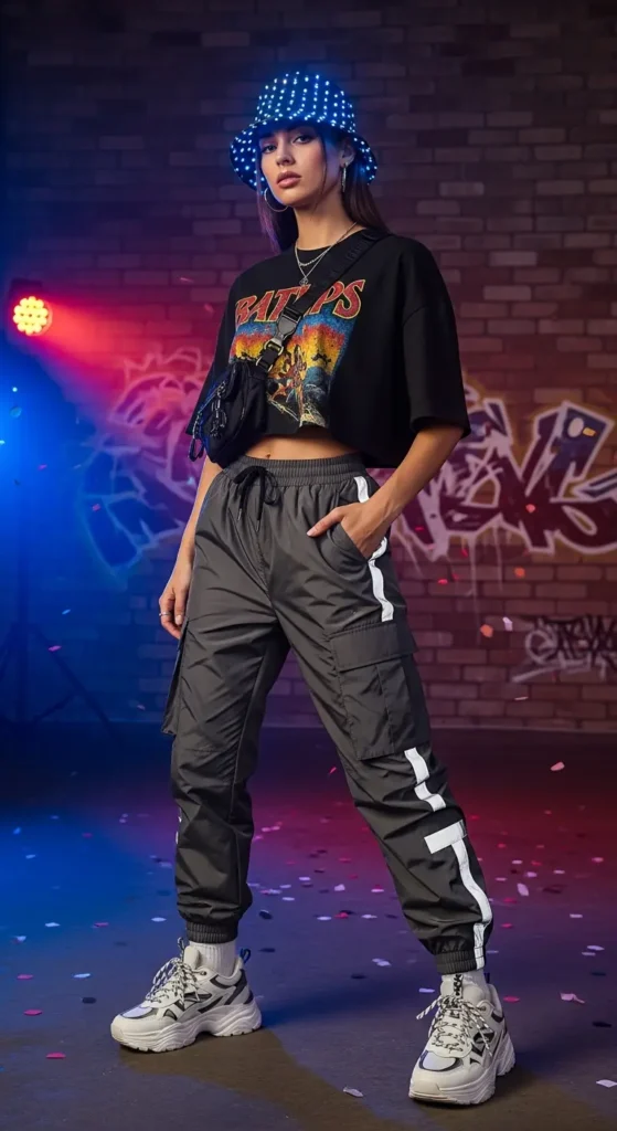 Rave streetwear outfit