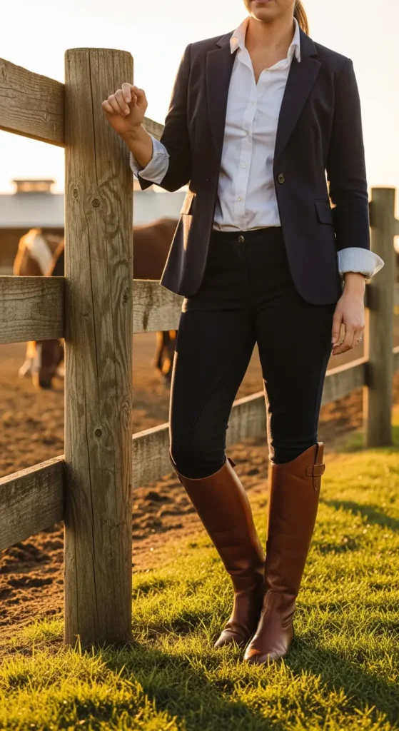 Riding boots old money style