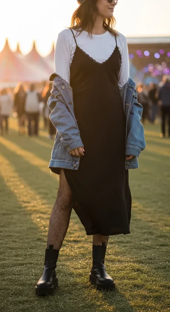 Soft grunge slip dress