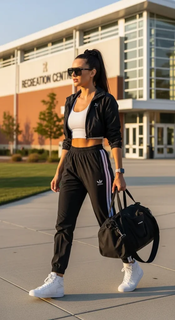 Sporty college girl outfit