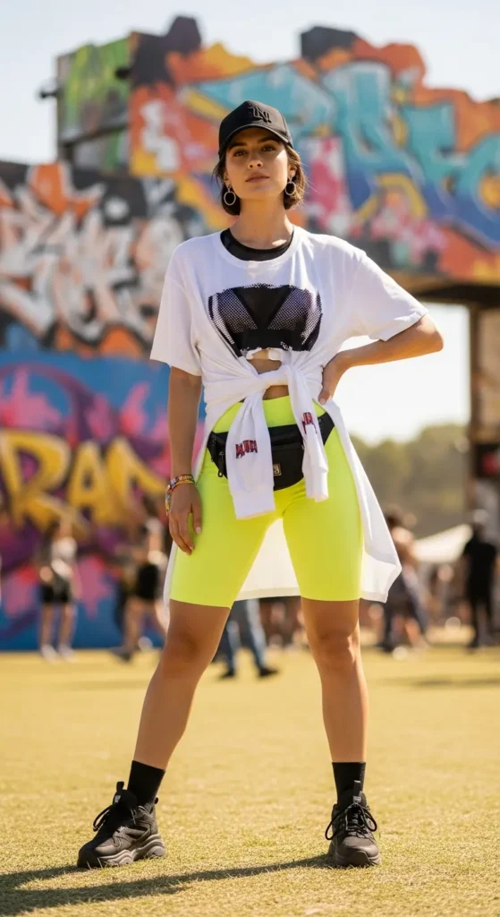 Sporty festival outfit