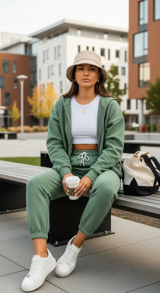 Trendy college jogger outfit