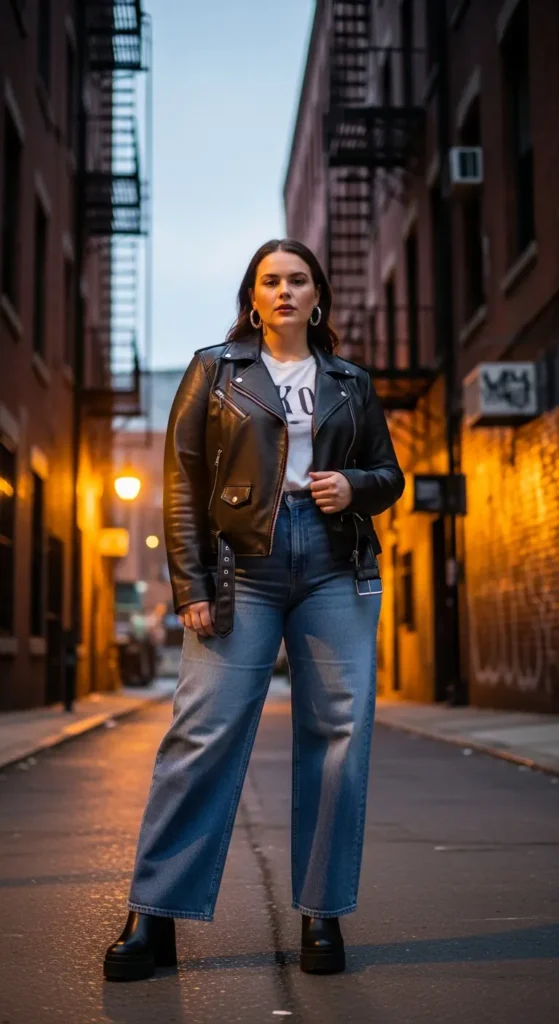 Trendy plus size streetwear jacket