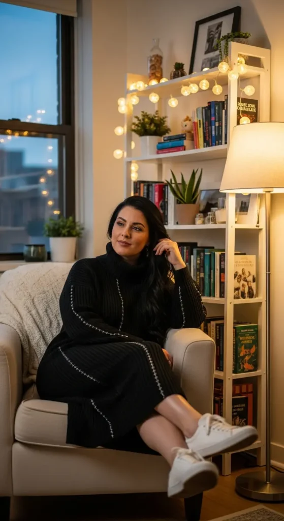 Turtleneck dress sneakers NYE