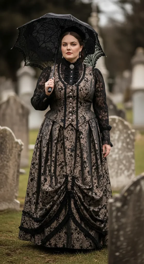 Victorian plus size goth fashion