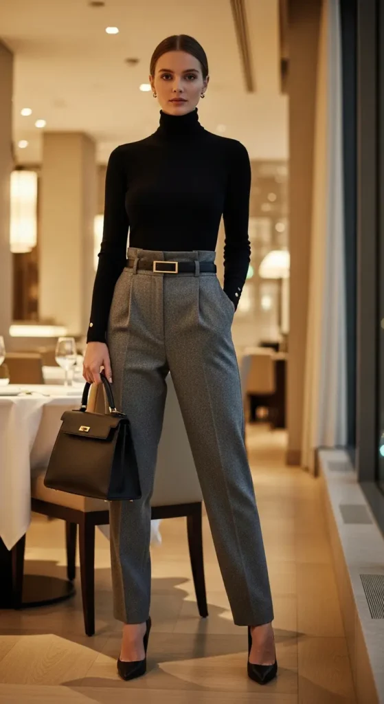 Winter dinner date outfits