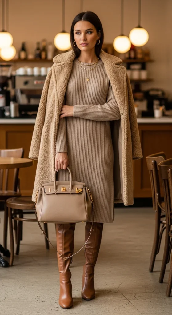 Winter fashion ideas beige