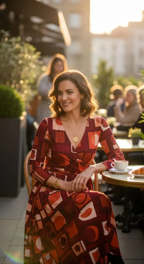 Wrap vintage dress 1970s