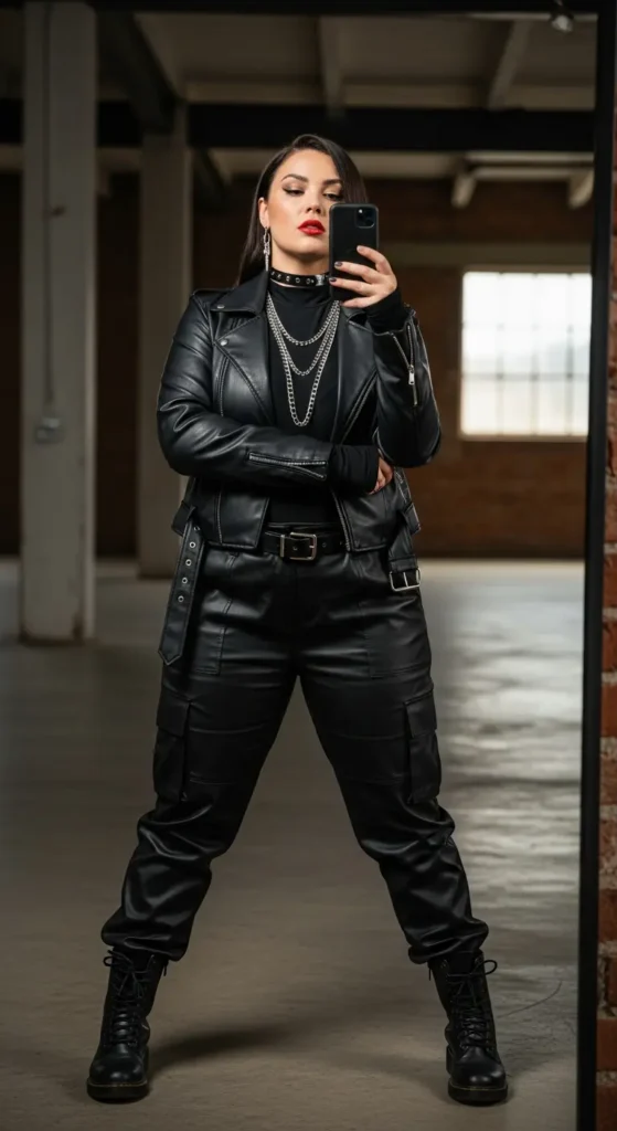 All black curvy baddie outfit