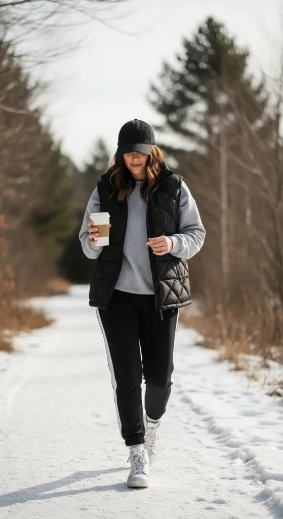 Athletic winter casual outfit