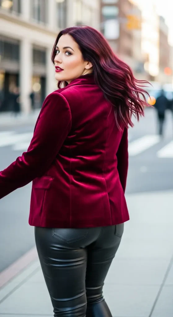 Burgundy winter hair color