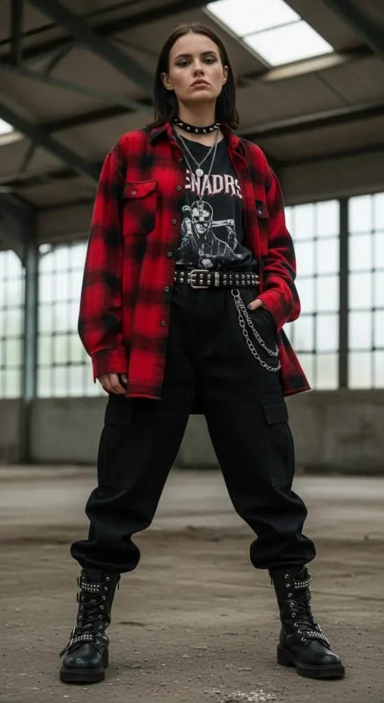 Grunge y2k baggy outfit