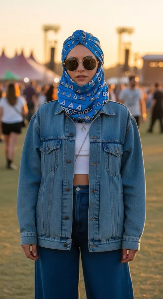 Head scarf turban outfit