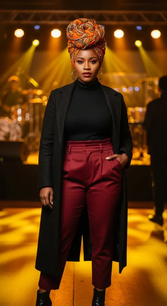 Headwrap winter concert style