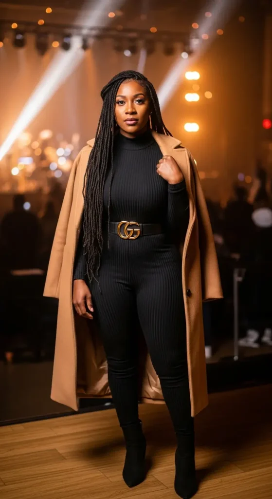 Jumpsuit winter concert outfit