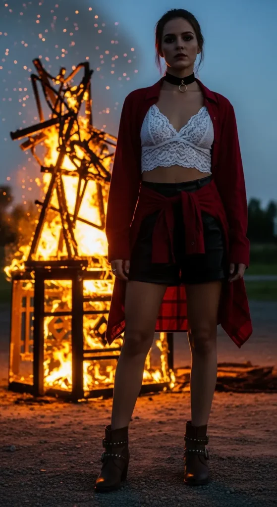 Leather desert festival style