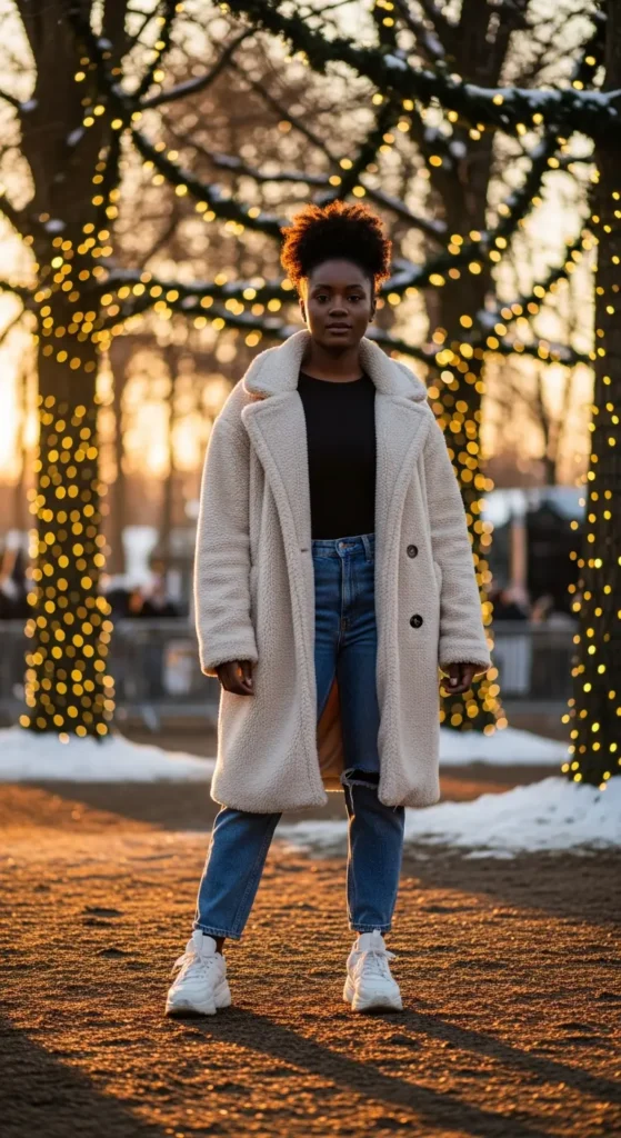 Oversized coat winter concert