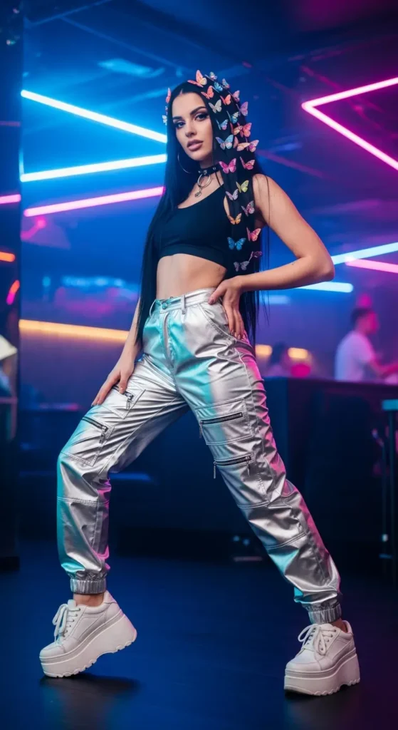 Parachute pants y2k style