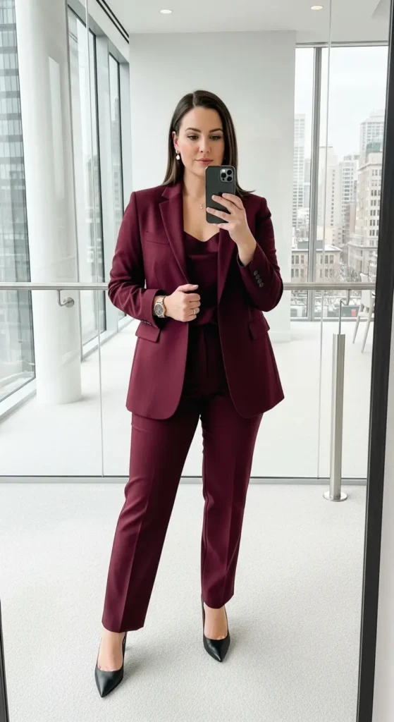 Power suit midsize fashion