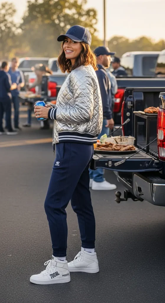 Tailgate outfit winter style