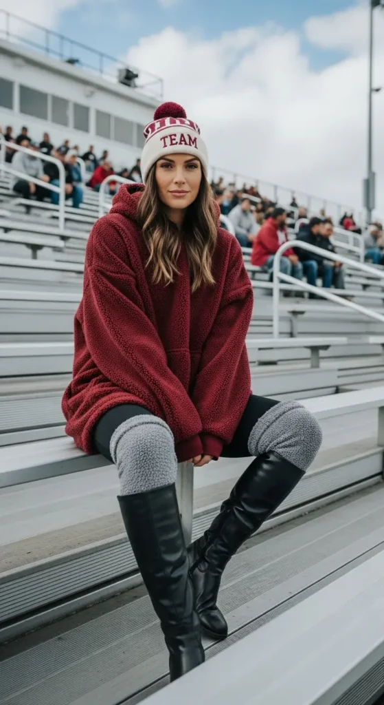 Unique winter gameday outfit