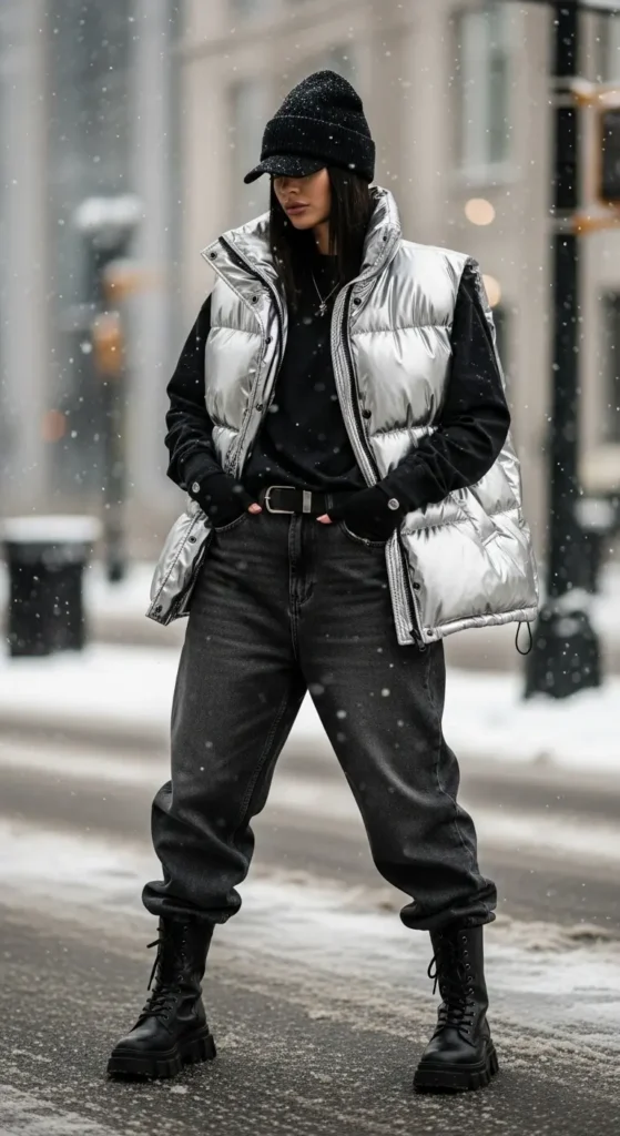 Winter y2k baggy outfit