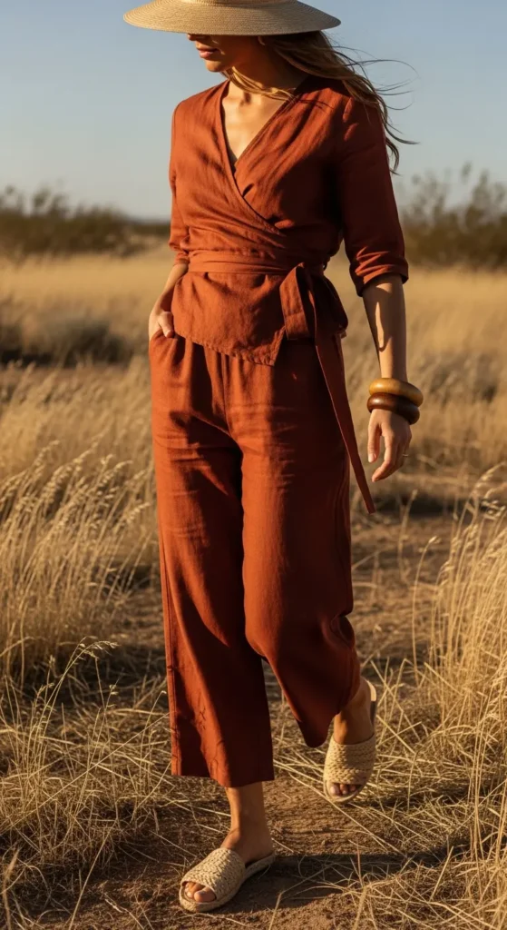 Wrapped desert festival fashion