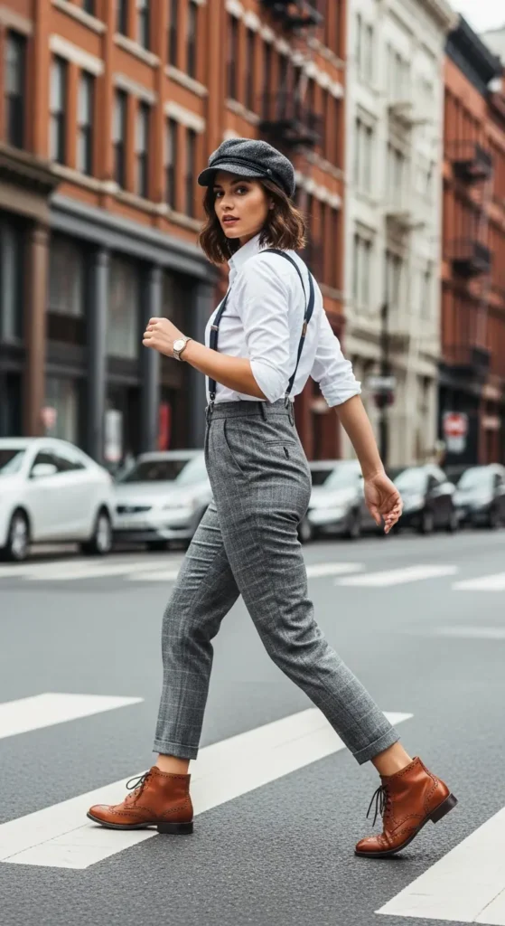 brown leather Oxford vintage shoes