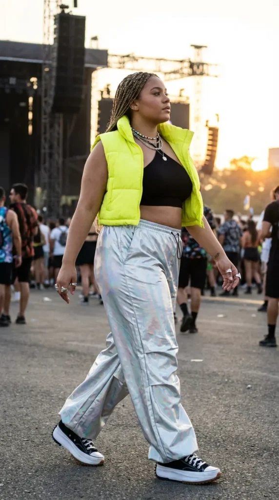 Baggy pants y2k rave outfit