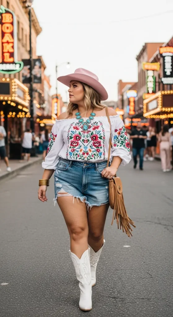 Curvy Nashville bachelorette outfit