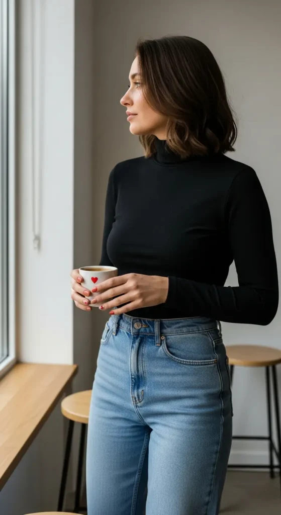 Minimalist Valentine nail design