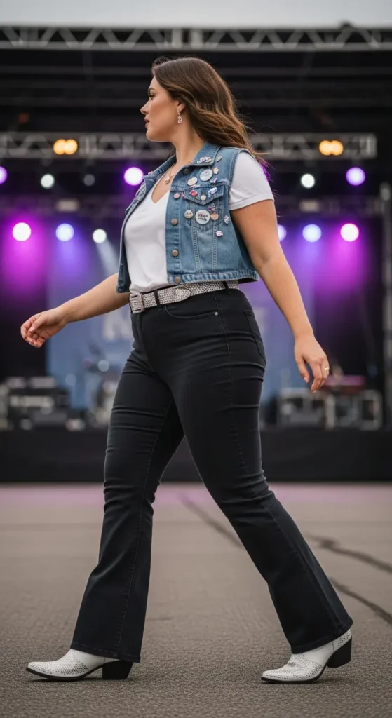 Plus size rhinestone country outfit